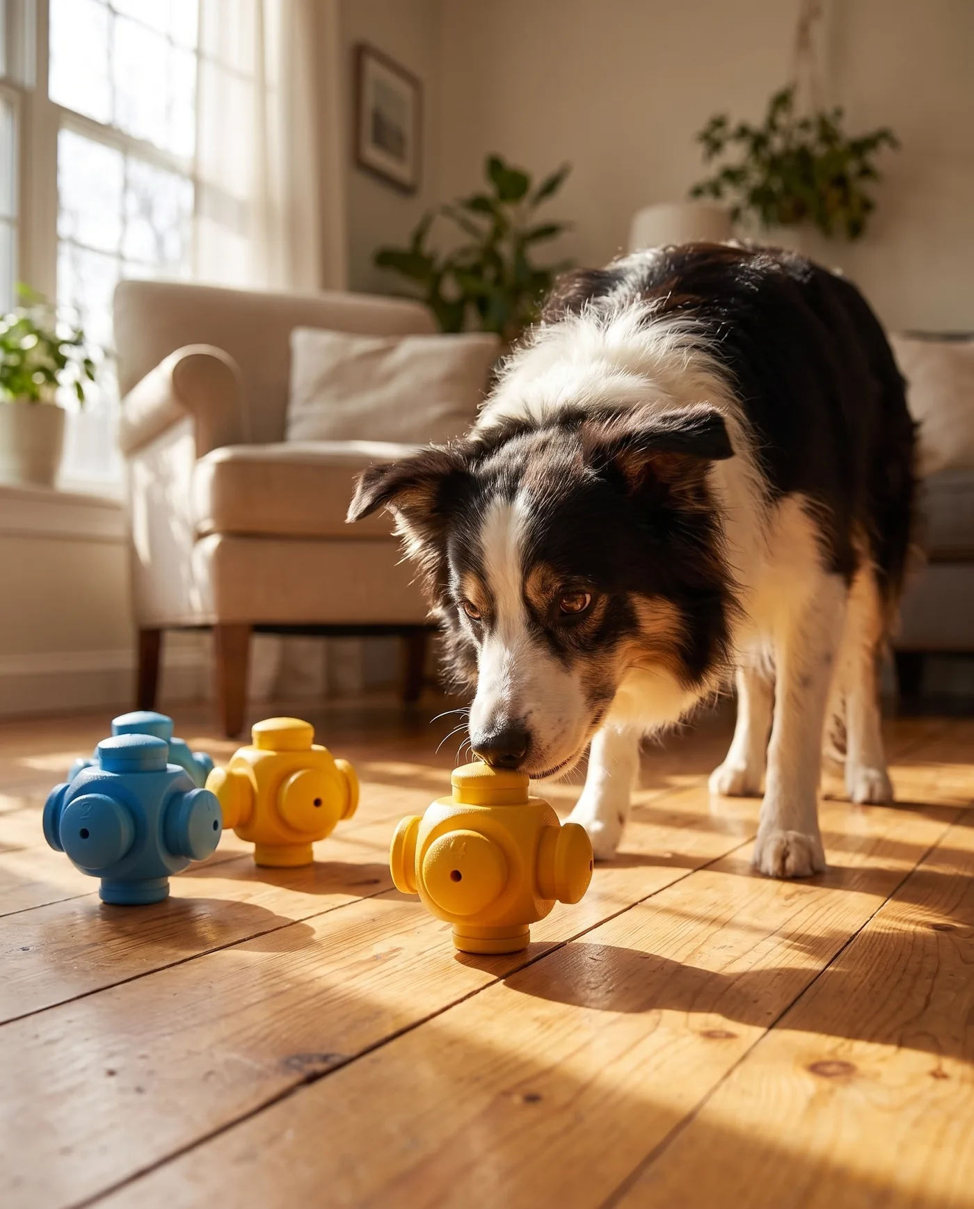Puzzle stratège HoundGames, 8 blocs, en situation